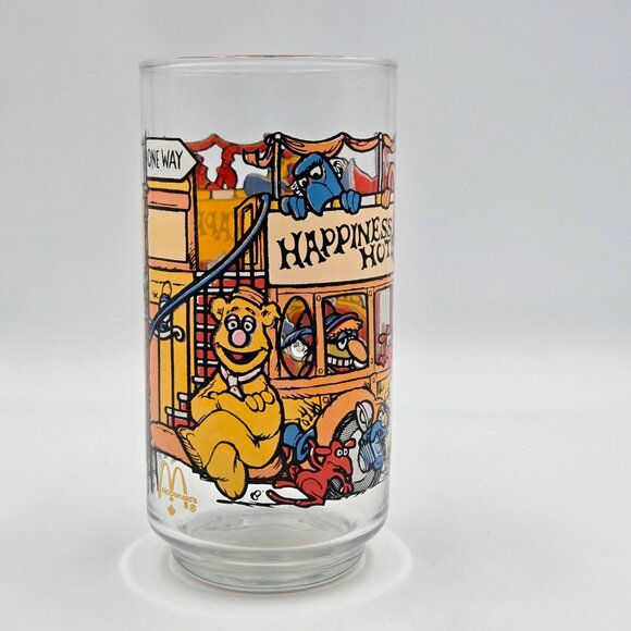 McDonald’s 1981 The Great Muppet Caper Happiness Hotel Vintage Glass Muppets Rea - Picture 6 of 12